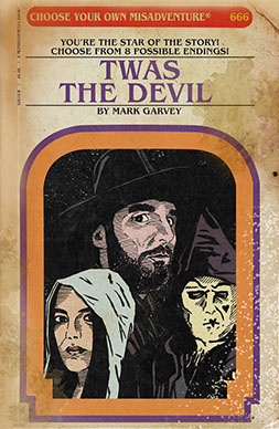 mark garvey, twas the devil, brad Robert Benford, illustration, drawing, art, artwork, film, movie, cinema, choose your own adventure film,