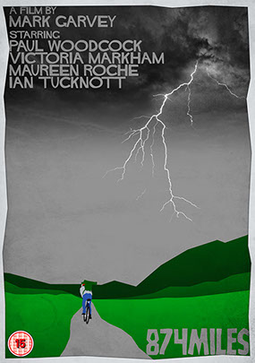 mark garvey, "mark garvey", paul woodcock, film, feature, director, 874 miles, independent, road movie, drama, land's end, john o'groats, 