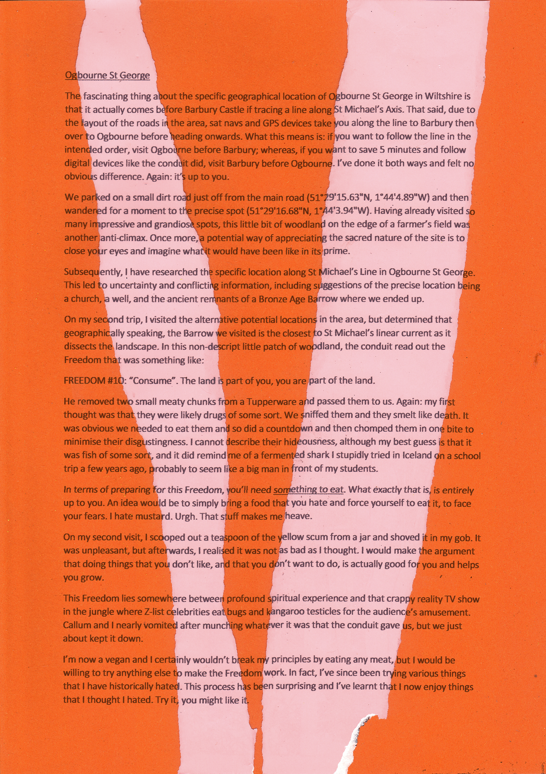 simon's guide to the freedoms, zine, mark garvey, hettie entwistle, kitty von abrams, ley line, st michael's line, sprituality, travel, road,