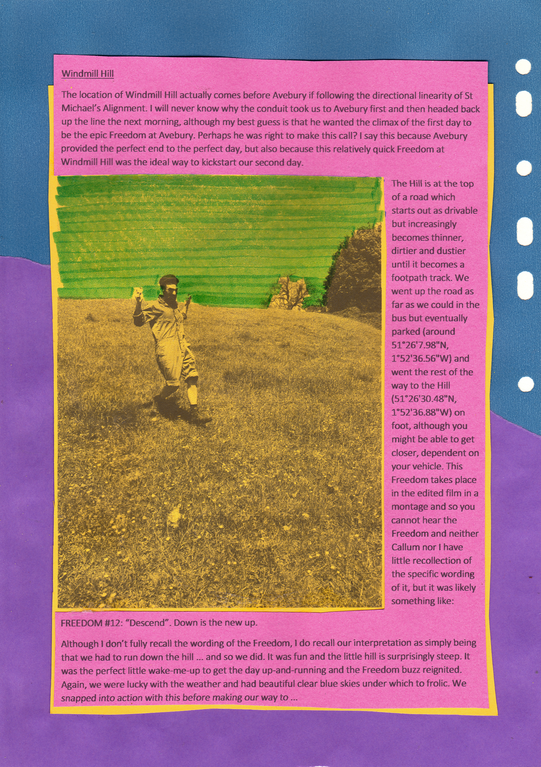 simon's guide to the freedoms, zine, mark garvey, hettie entwistle, kitty von abrams, ley line, st michael's line, sprituality, travel, road,