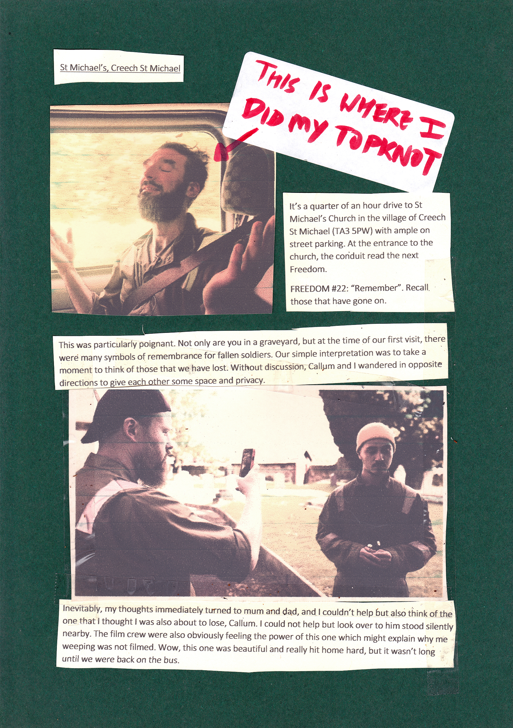 simon's guide to the freedoms, zine, mark garvey, hettie entwistle, kitty von abrams, ley line, st michael's line, sprituality, travel, road,