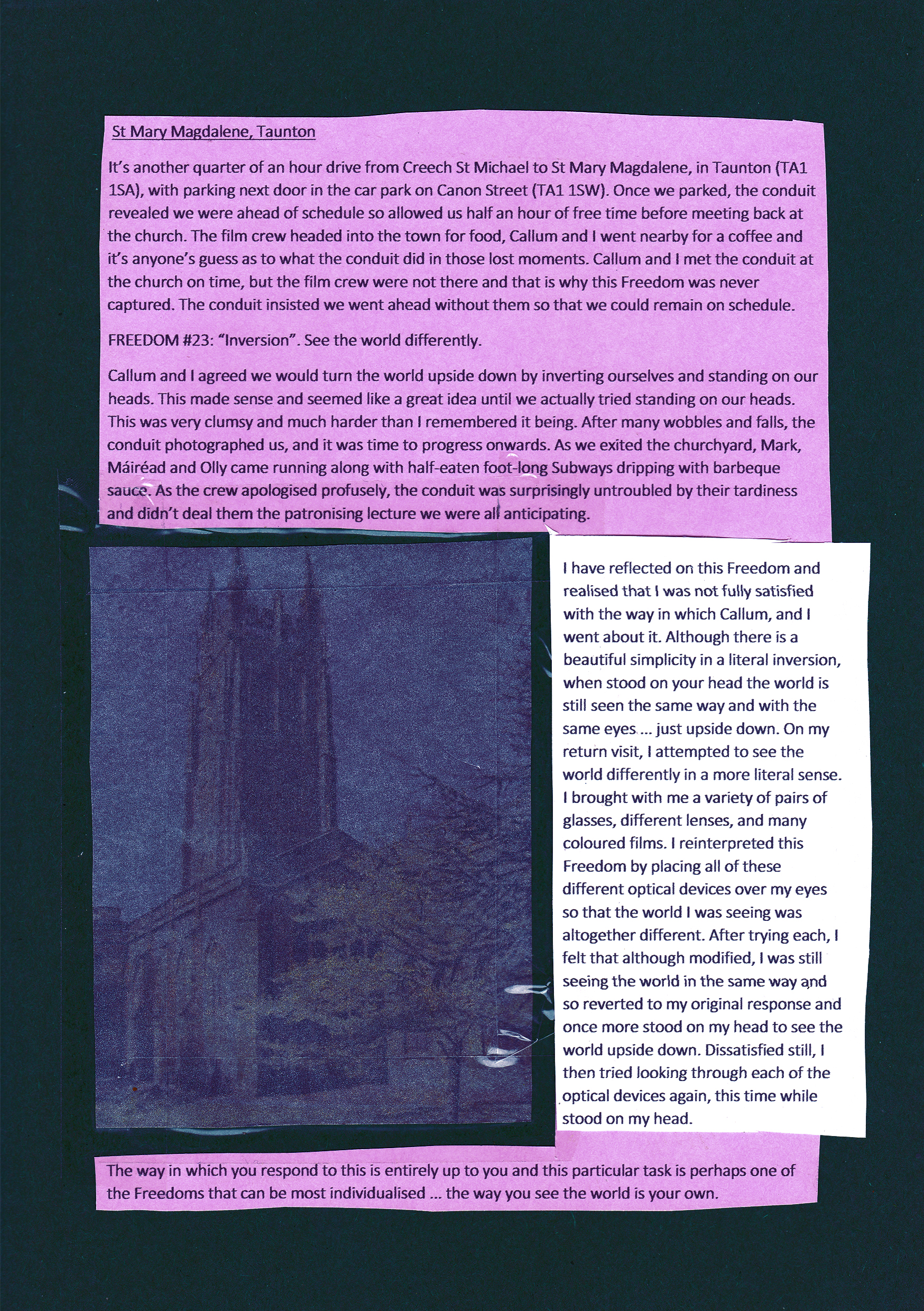 simon's guide to the freedoms, zine, mark garvey, hettie entwistle, kitty von abrams, ley line, st michael's line, sprituality, travel, road,