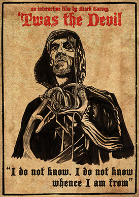 mark garvey, twas the devil, brad Robert Benford, illustration, drawing, art, artwork, film, movie, cinema, choose your own adventure film,