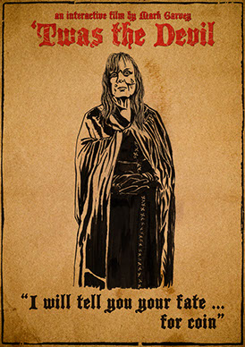 mark garvey, twas the devil, brad Robert Benford, illustration, drawing, art, artwork, film, movie, cinema, choose your own adventure film,
